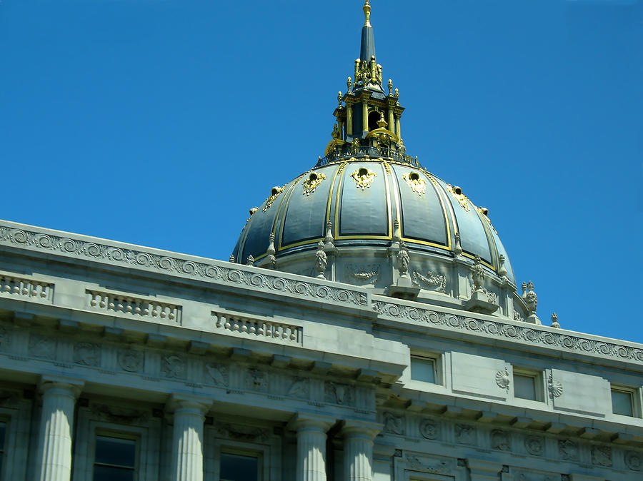 City Hall With Dome - San Francisco Photograph by Connie Fox