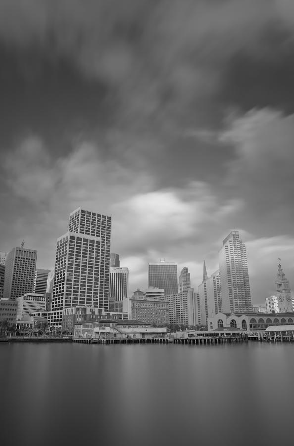 City in BW Photograph by Jonathan Nguyen