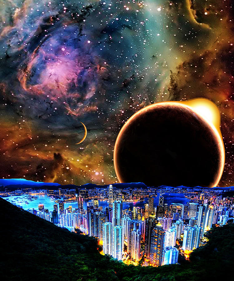 City in Space Photograph by Bruce IORIO