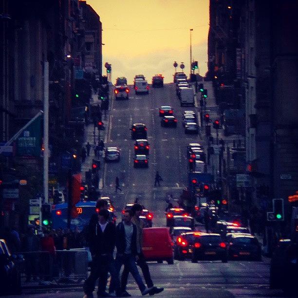 Glasgow Photograph - City Life #dusk #glasgow by Peter Black