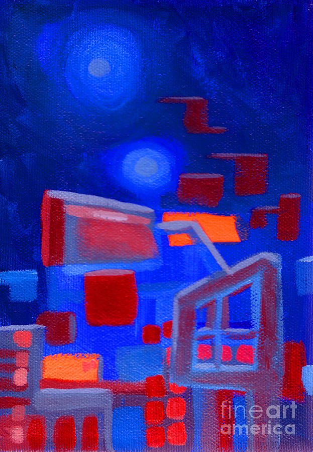 City Lights Painting by Joey Gonzalez