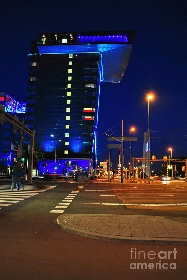 Rotterdam By Night Photograph - City lights Rotterdam by Maja Sokolowska