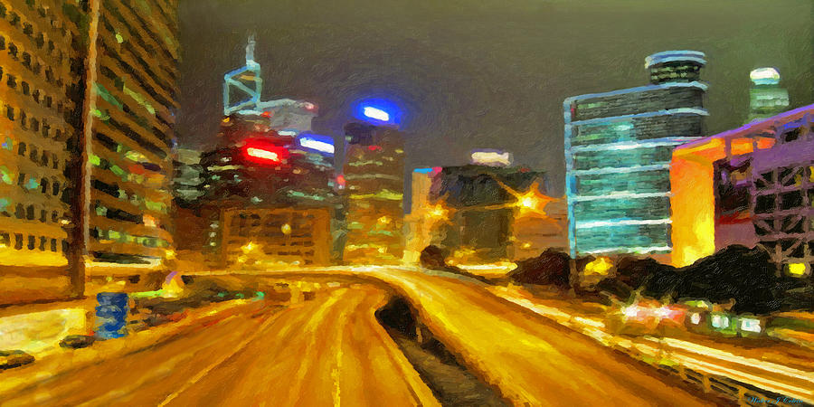 City Lights Digital Art by Walter Colvin