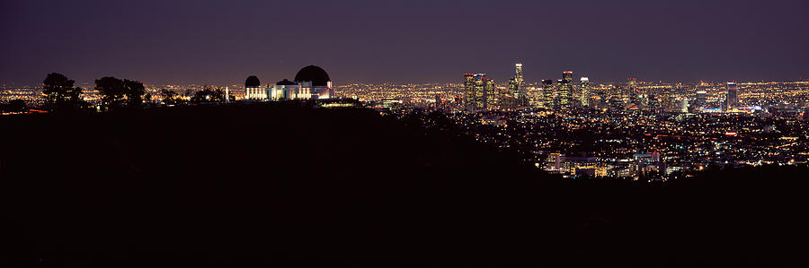 City Lit Up At Night, Griffith Park Photograph by Panoramic Images