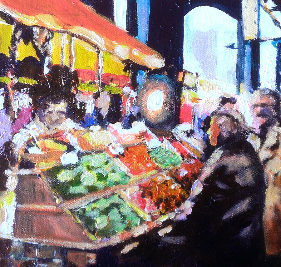 City Painting - City Market by Paul Mitchell