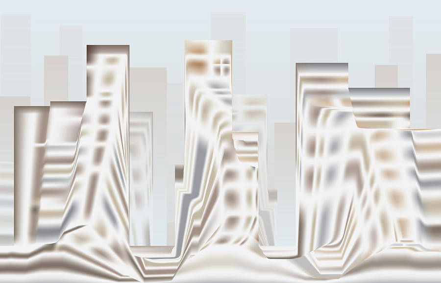City Digital Art - City Mesa 2 by Kevin McLaughlin