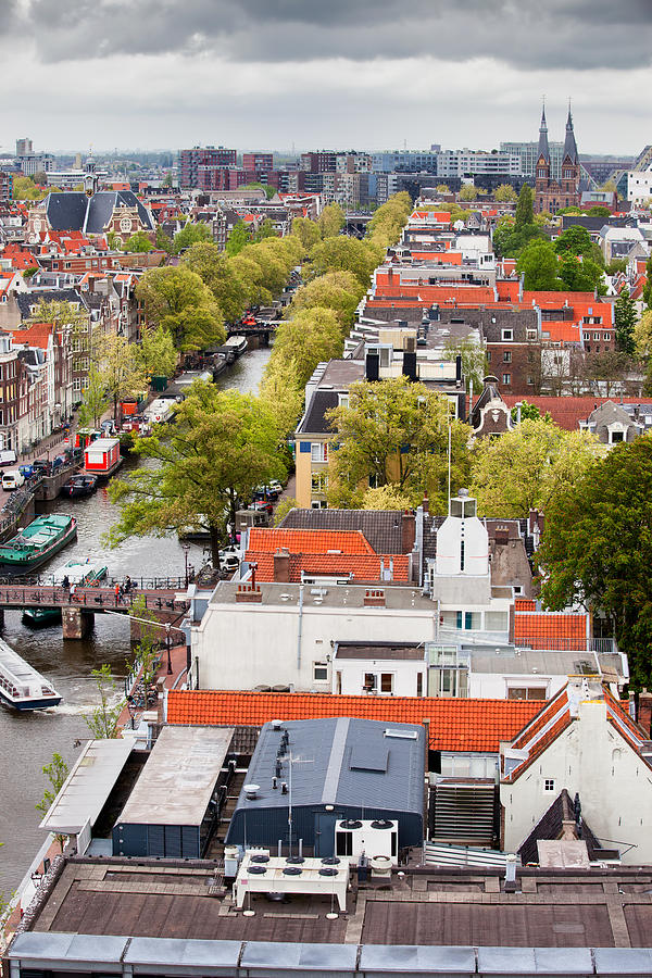 City of Amsterdam from Above Photograph by Artur Bogacki