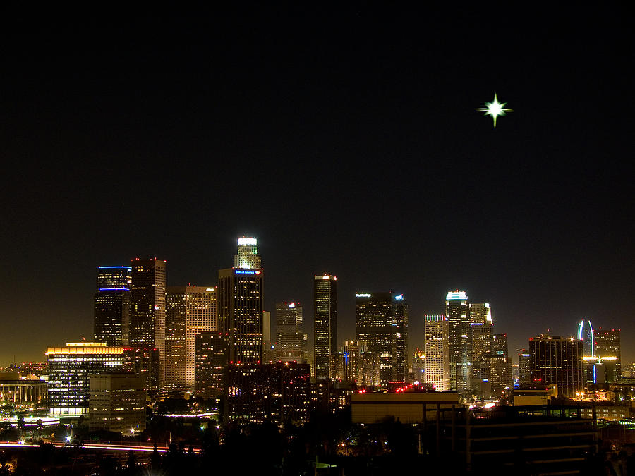 City Skyline Photograph - City of Angels by Guillermo Rodriguez