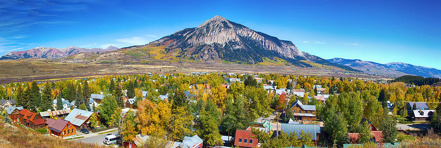 City Of Crested Butte Colorado Panorama Photograph