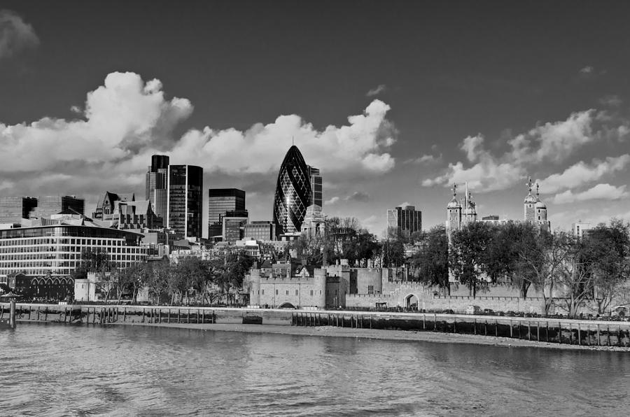 City of London from Tower Bridge Photograph by Gary Eason