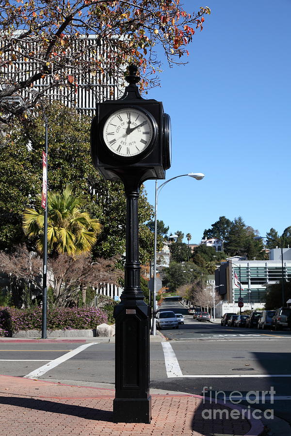 City of Martinez California Town Clock - 5D20861 Photograph by Wingsdomain Art and Photography