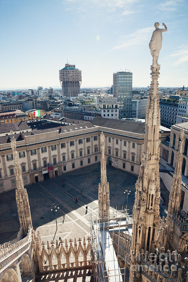 City of Milan from the top of the Duomo - Italy Photograph by Matteo Colombo