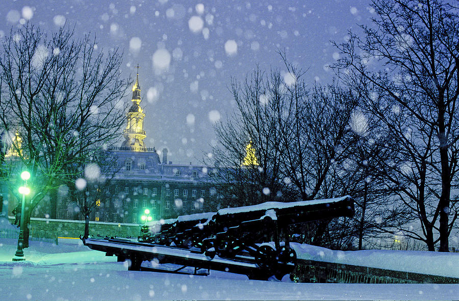 City Of Quebec In Winter Photograph by Adam Sylvester