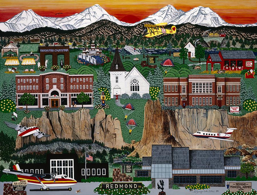 City of Redmond Painting by Jennifer Lake