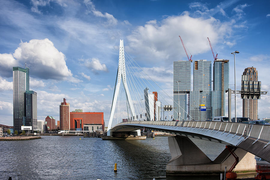 City of Rotterdam Skyline in Netherlands Photograph by Artur Bogacki