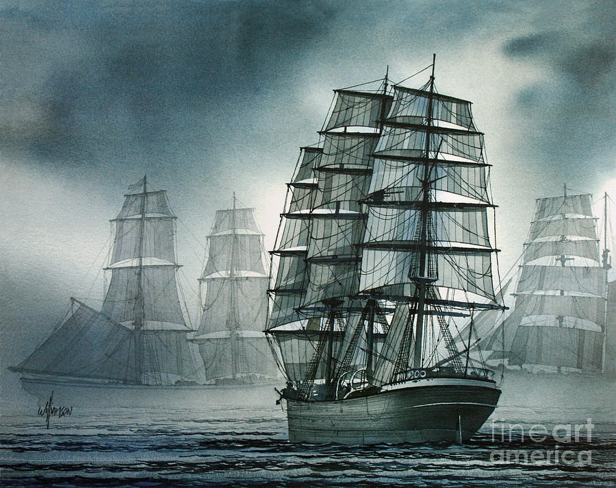 City of Ships Painting by James Williamson