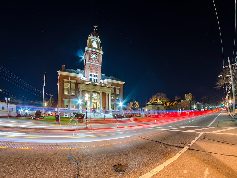 City Of Warwick City Hall At Night Photograph