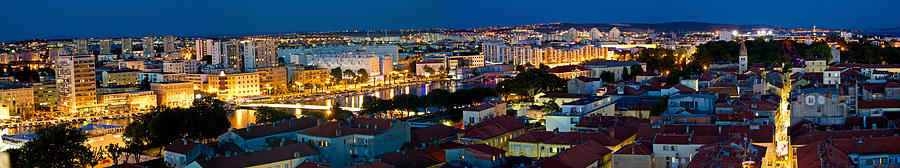 City of Zadar aerial panorama Photograph by Brch Photography