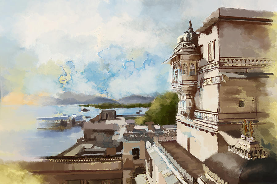 City Palace Painting by Catf