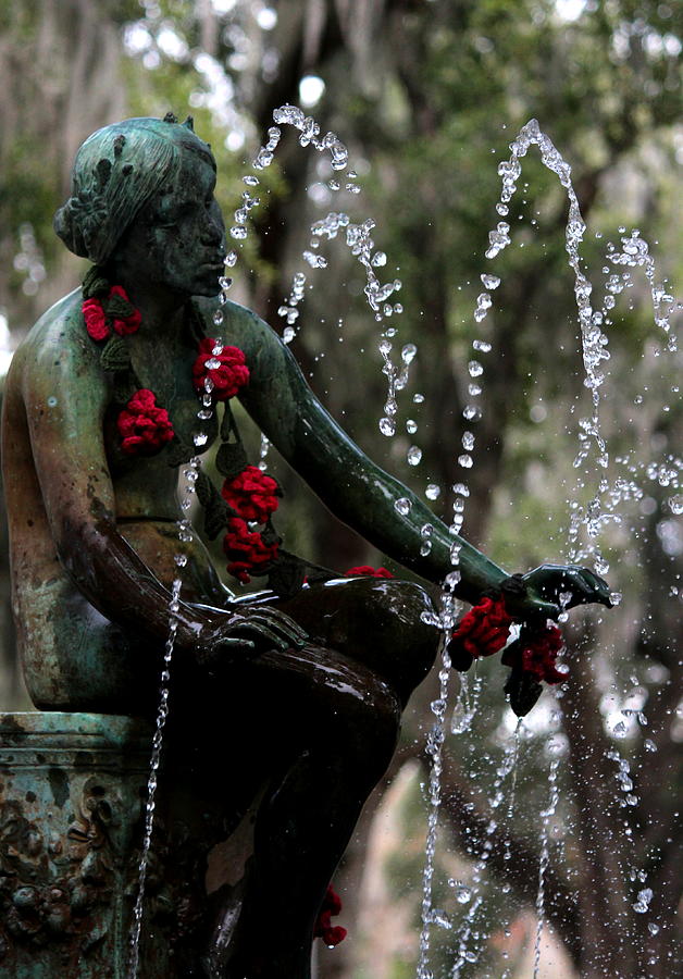 City Park Fountain II Photograph by Beth Vincent