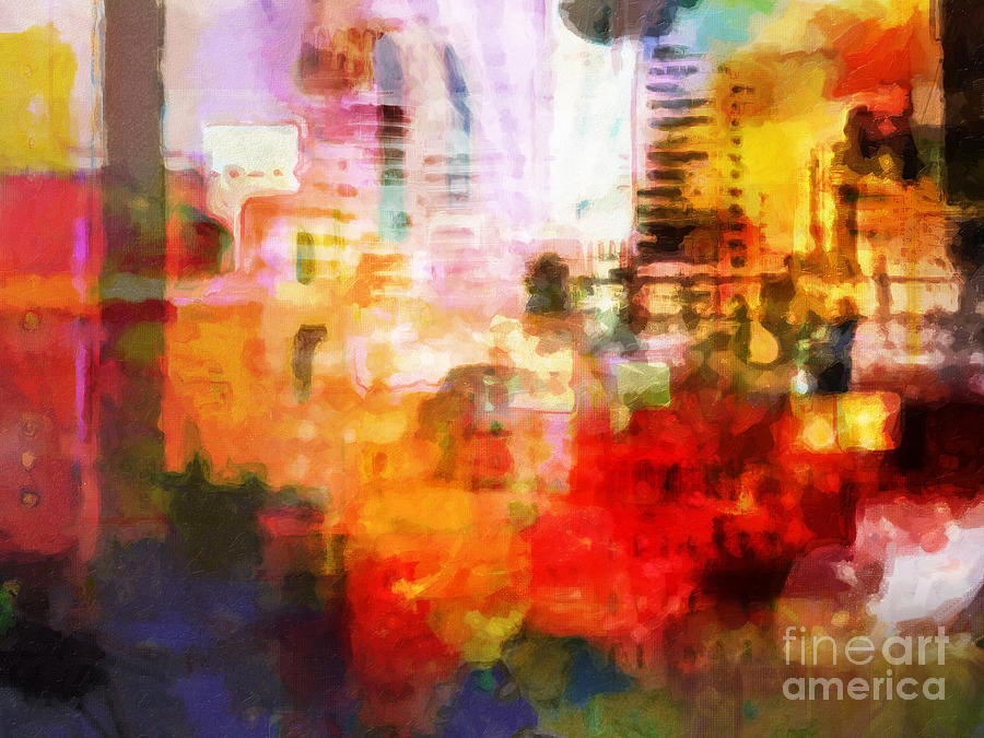 Abstract Painting - City Pulse by Lutz Baar