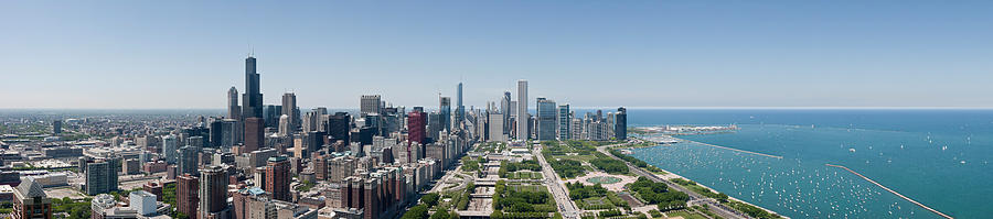 City Skyline From South End Of Grant Photograph by Panoramic Images