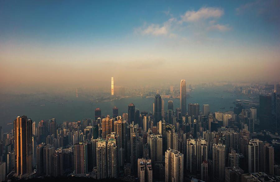 City Skyline Of Hong Kong Photograph by D3sign