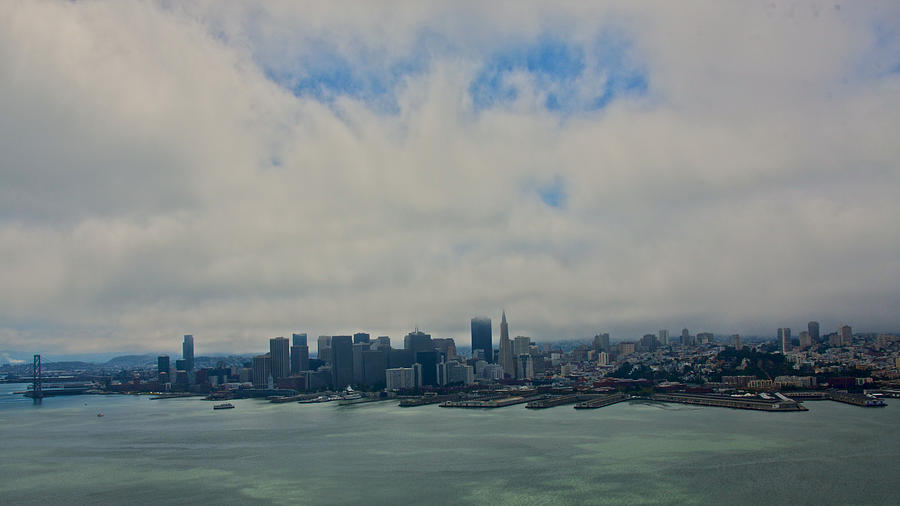 City Skyline San Francisco Aerial Photograph by Steven Lapkin