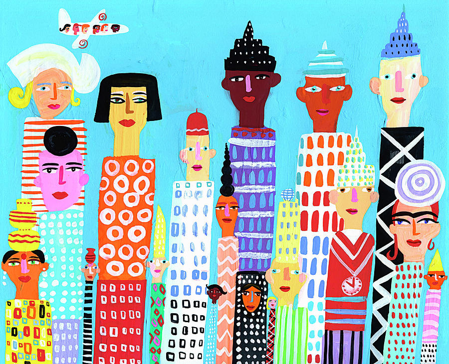 City Skyscraper Buildings With Digital Art by Christopher Corr City Skyscraper Buildings With Digital Art by Christopher Corr