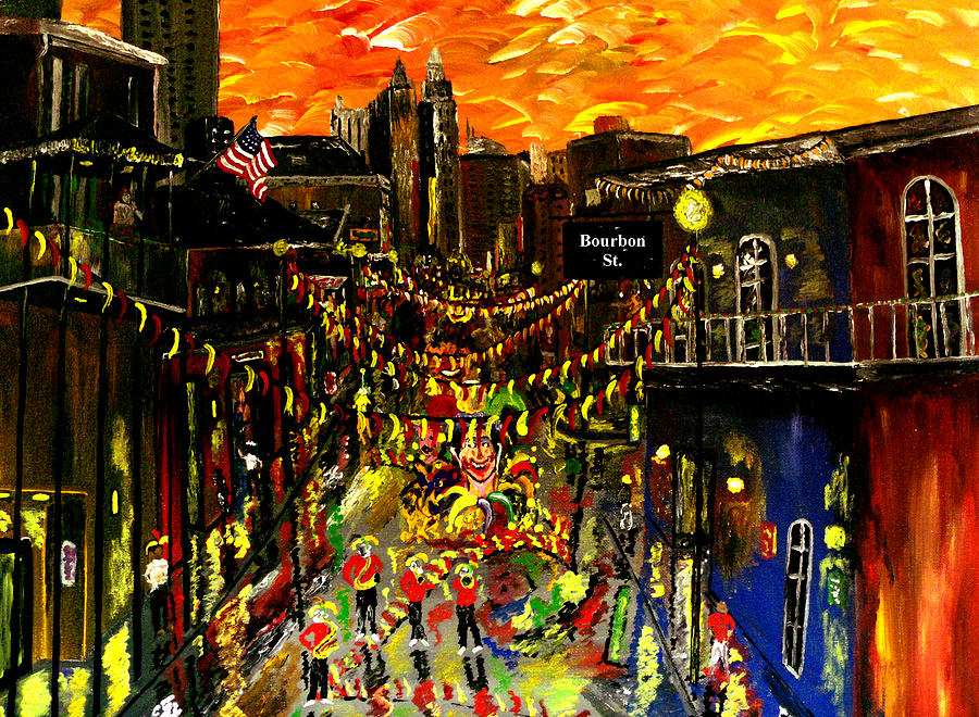 mardi gras new orleans paintings