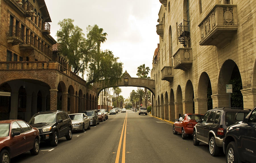 City Street Riverside Ca Photograph by Terry Thomas