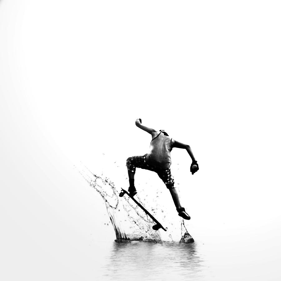 Sports Photograph - City Surfer by Natasha Marco