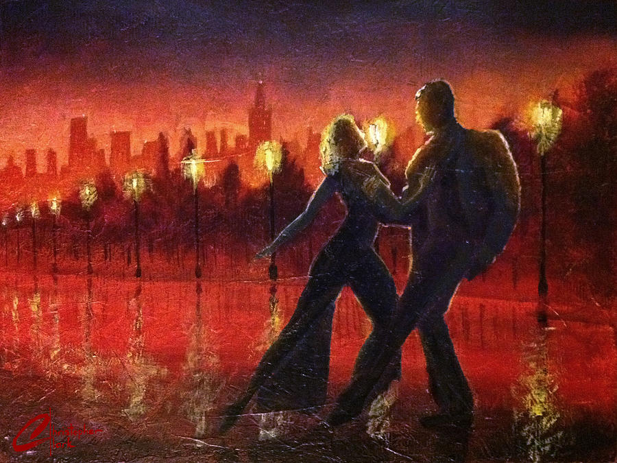 Christopher Clark Painting - City Tango by Christopher Clark