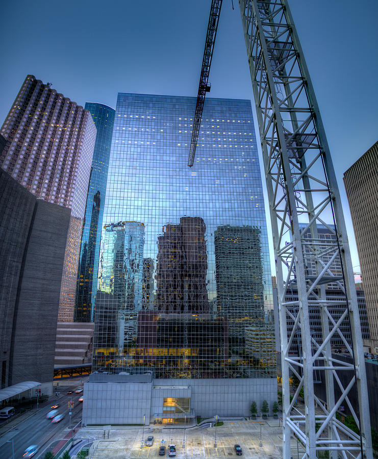 Houston Photograph - City Tower Vertorama by Micah Goff
