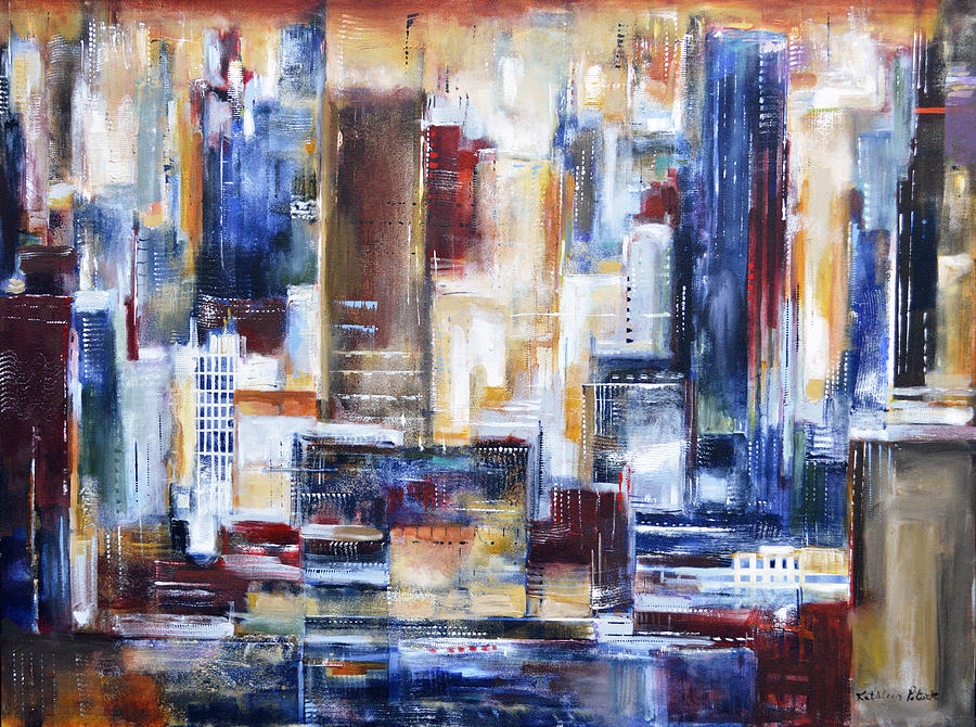 City View Painting by Kathleen Patrick