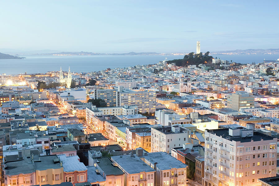 City View Of San Francisco Overlooking Photograph by Paul Giamou | Fine ...