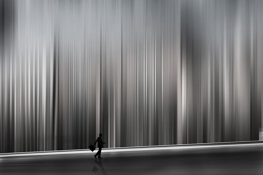 Abstract Photograph - City Walker by Gary Smith