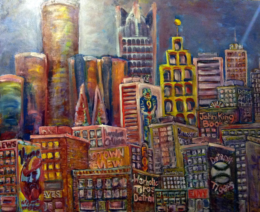 Cityscape 9 Painting by Don Thibodeaux