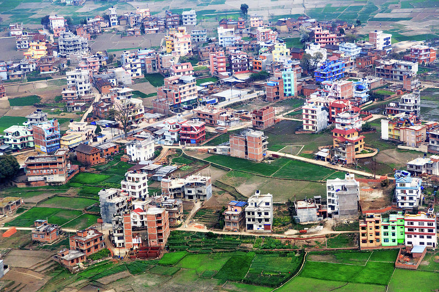 Architecture Photograph - Cityscape, Kathmandu, Nepal by Feng Wei Photography