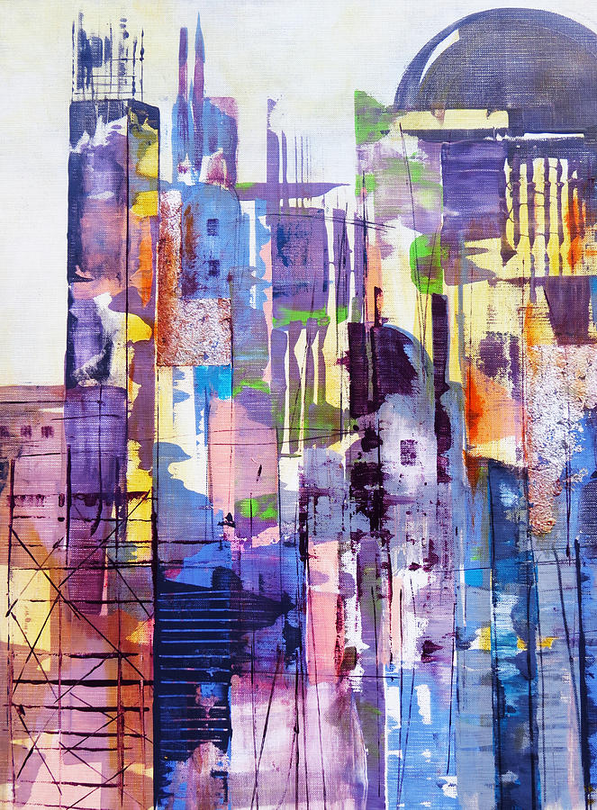 Cityscape Painting by Katie Black