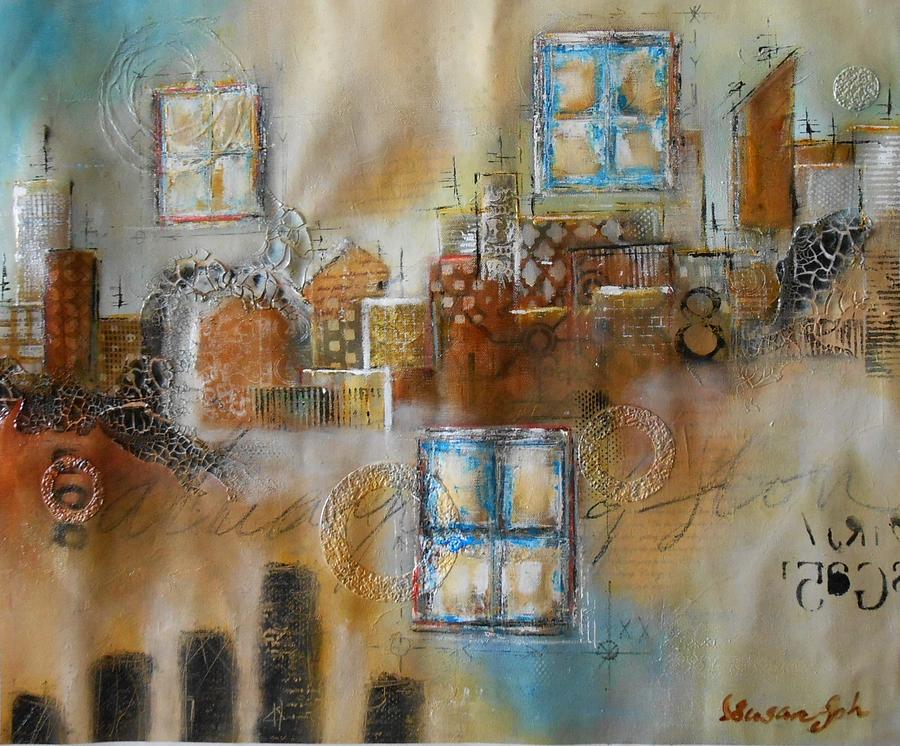 Cityscape Looking out 1 Painting by Susan Goh