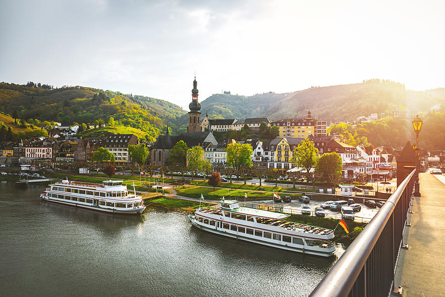 Cityscape of Cochem and the River Moselle, Germany Photograph by Serts
