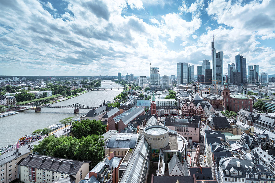Cityscape of Frankfurt am Main, Germany Photograph by Nikada