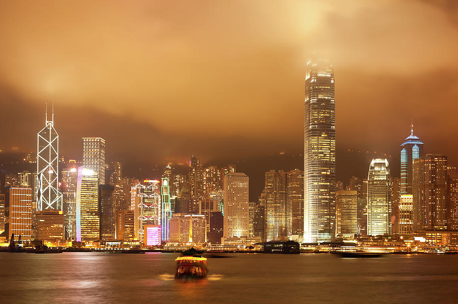 Cityscape Of Hongkong Photograph by Thirty three