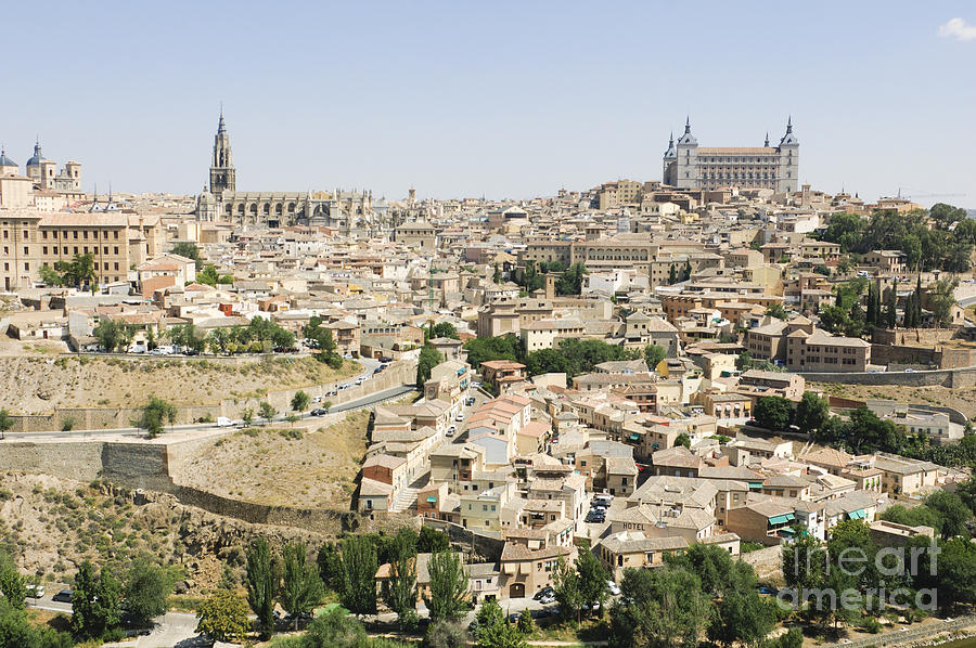 Cityscape of Toledo Spain Photograph by Oscar Gutierrez