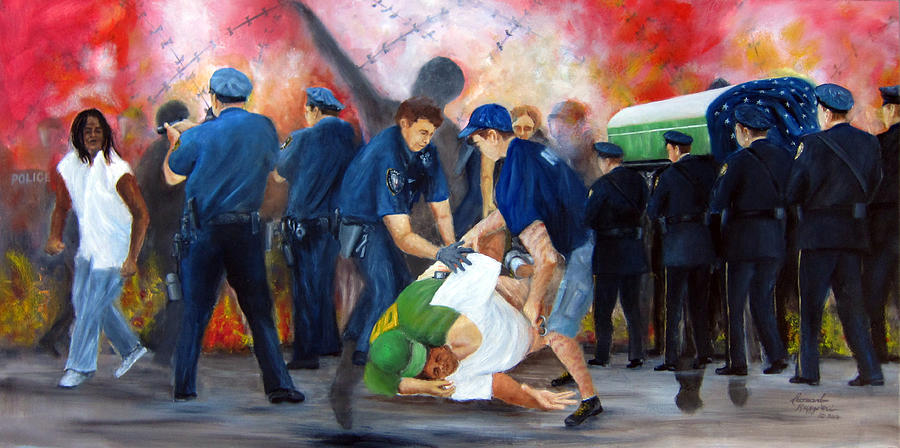 Civil Unrest-Final Salute Painting by Leonardo Ruggieri