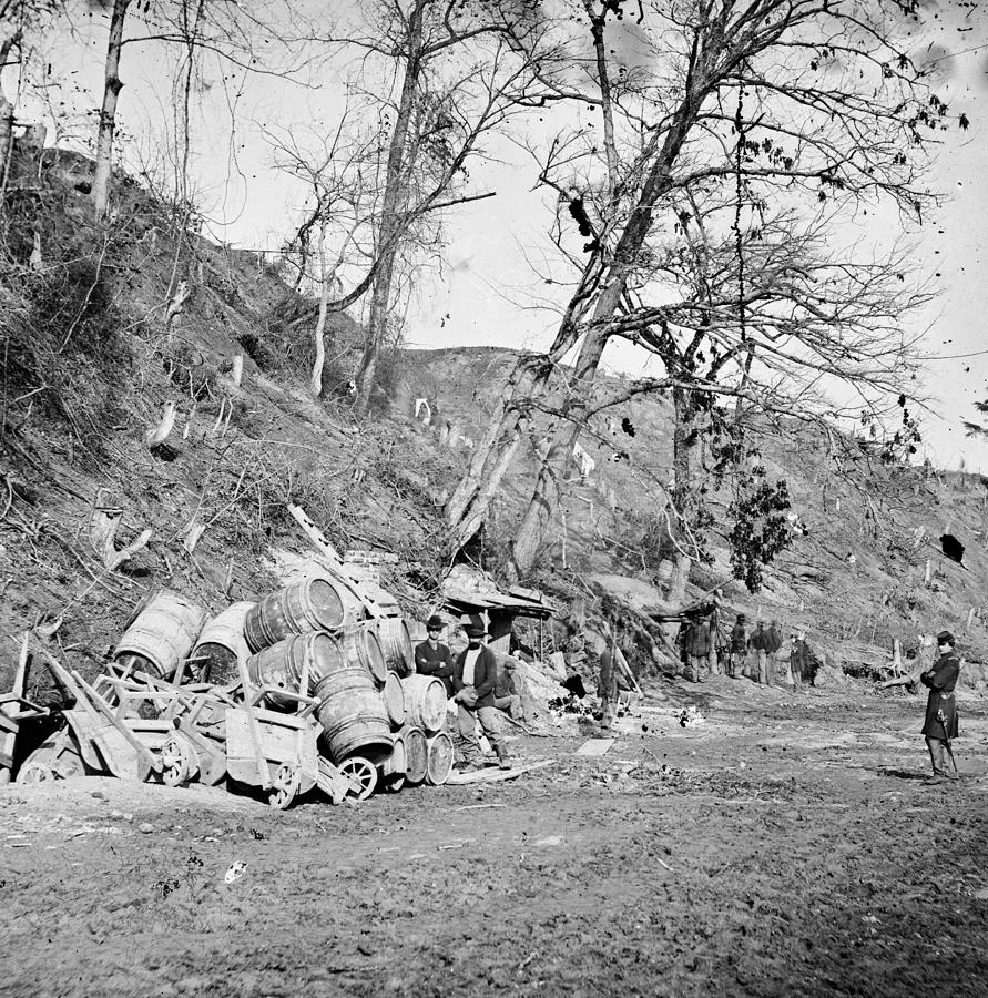 Civil War Bomb Shelter Photograph by Granger