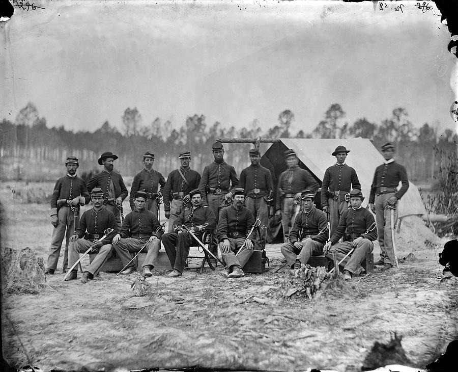 Civil War Cavalry, 1864 Painting by Granger