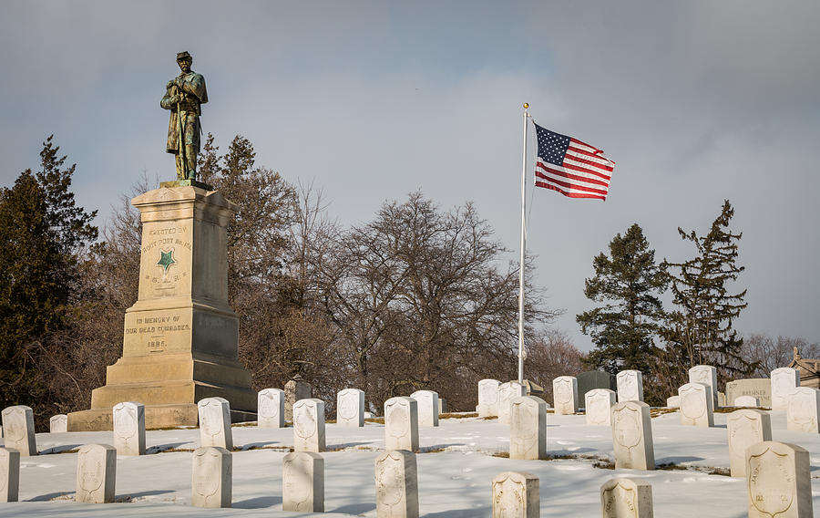 Civil War Graveyard Photograph by Sandy Roe