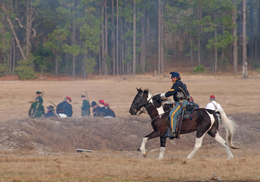 Civil War Horse Soldier Photograph by John Black